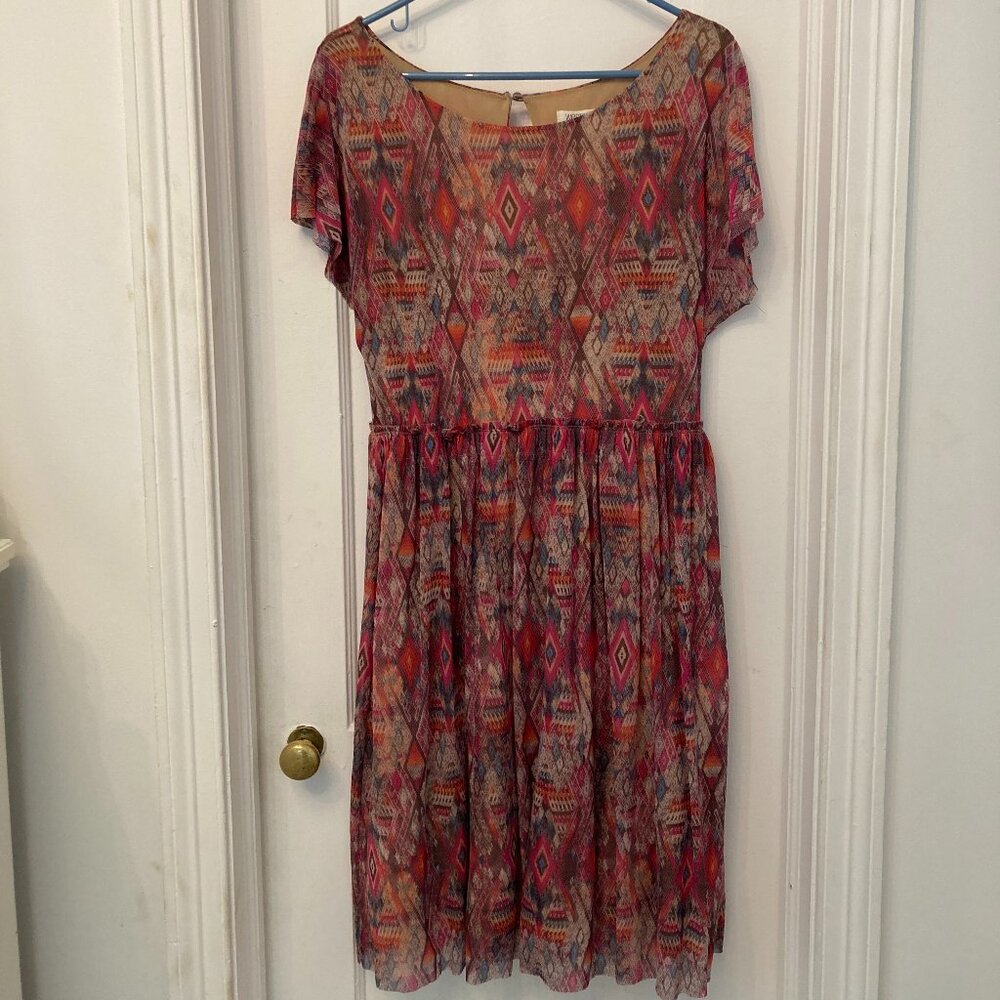 Anthropologie Weston Weston Wear Short Sleeve Dress, Size Xl